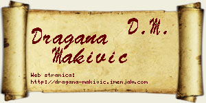 Dragana Makivić vizit kartica